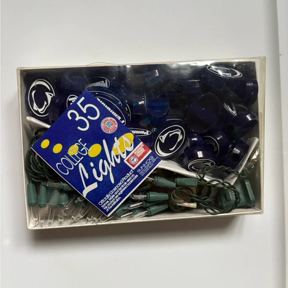Vintage 1996 Penn State University String Lights